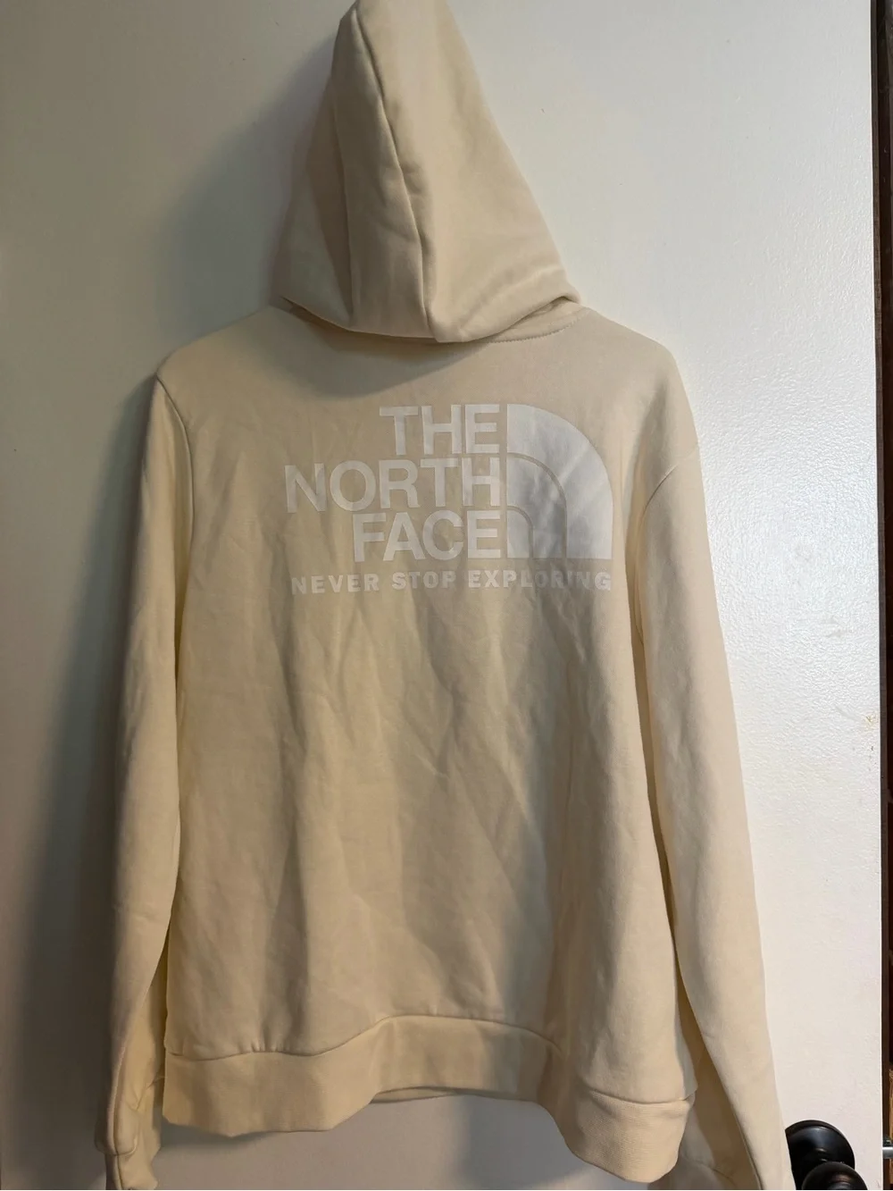 The North Face Men’s Cream Hoodie with Logo